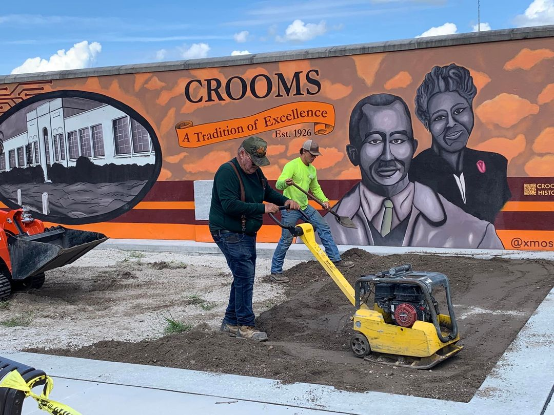 Construction begins at the Crooms AoIT Alumni Panther Walk!